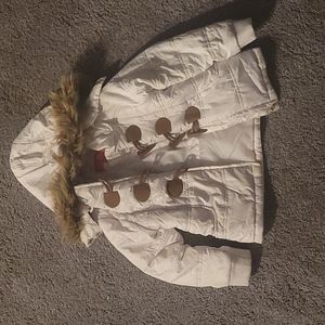 White winter coat size 6T